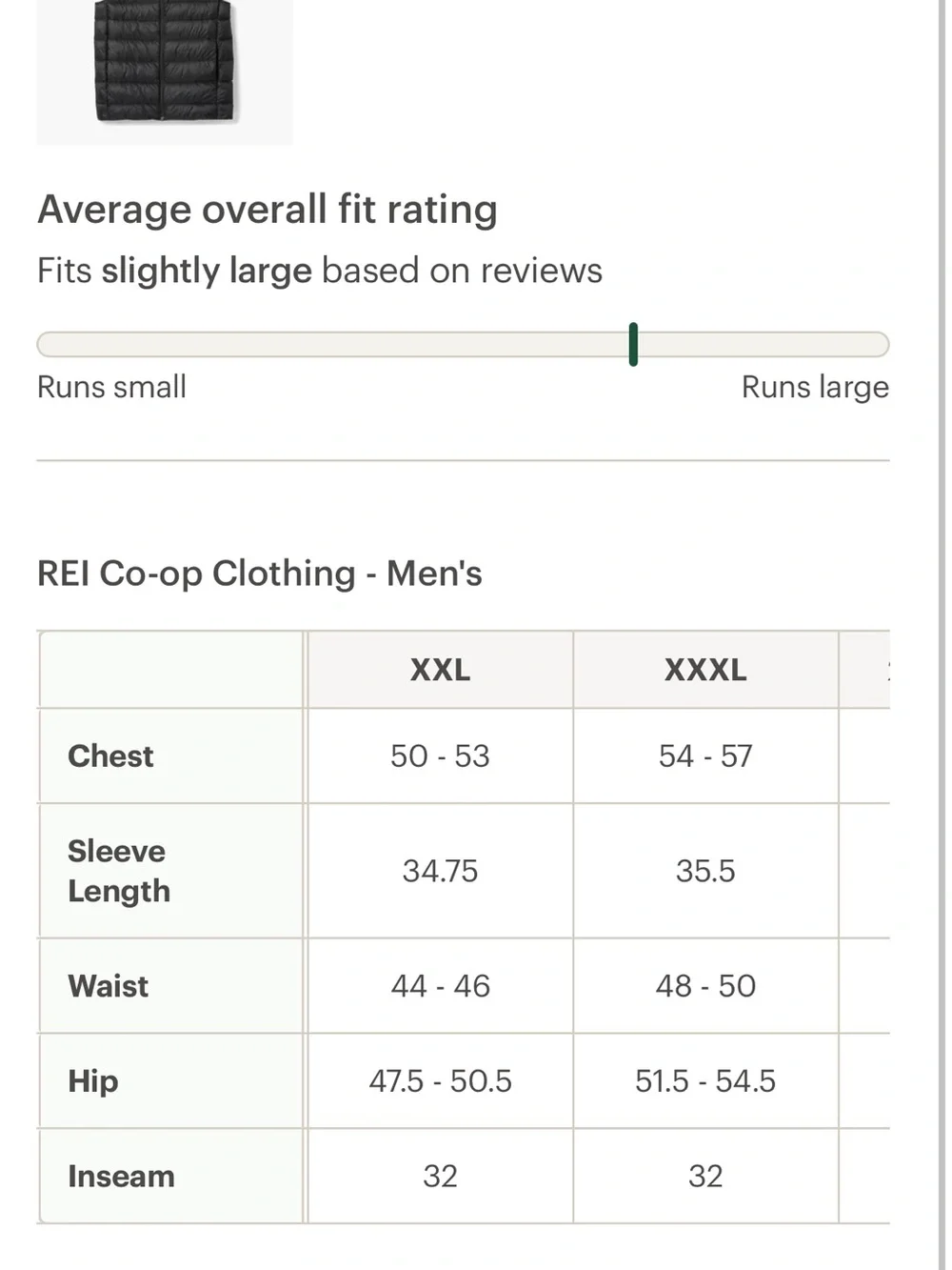 REI Co-Op 650 Down Vest - Men's Black XXL